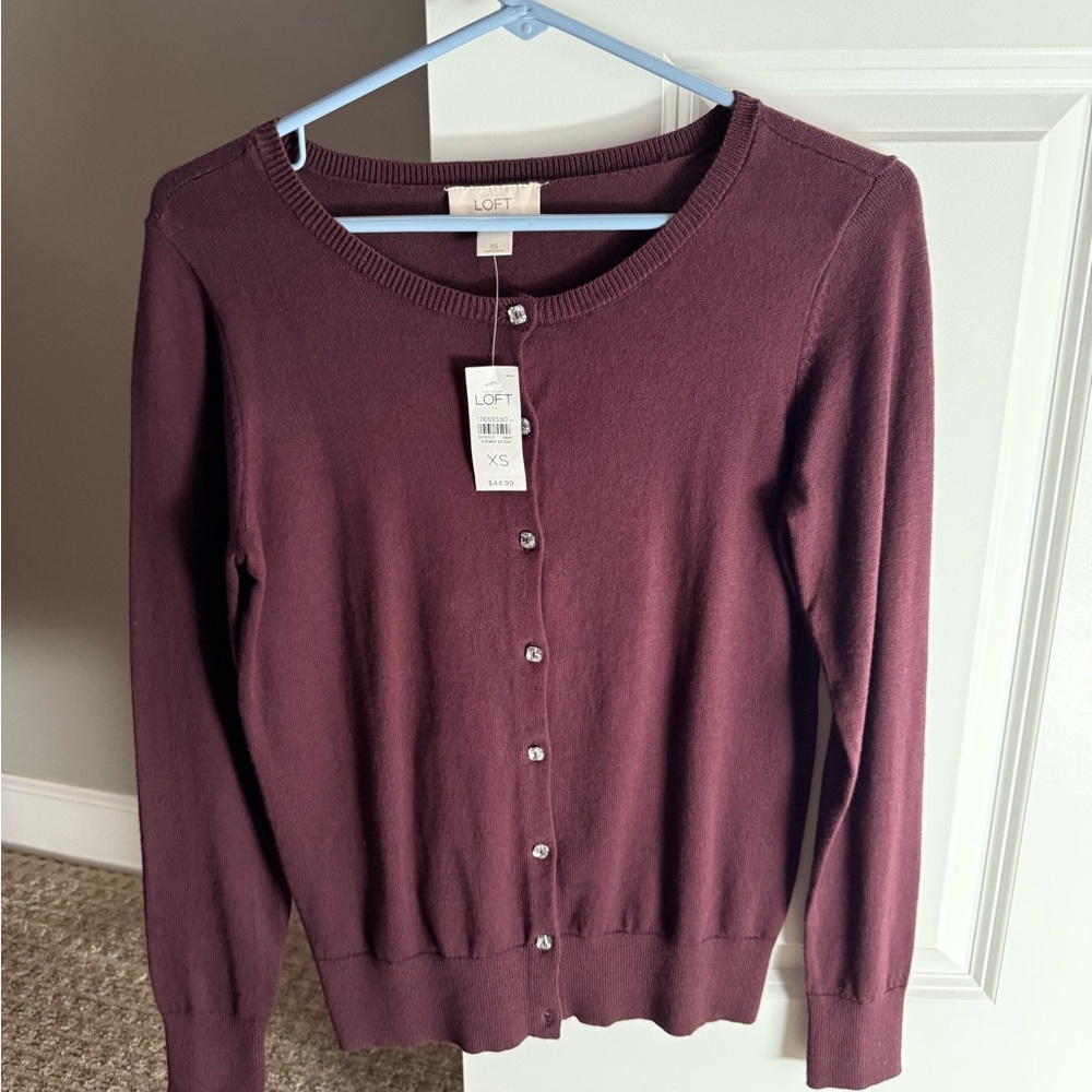 Loft jeweled button Cardigan